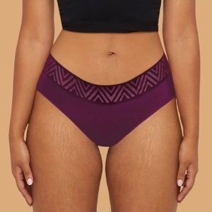 NWT THINX Super Absorbent Hiphugger Underwear - L Fig